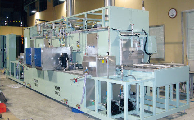 ロボット関節洗浄脱水装置