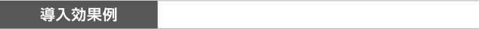 導入効果例